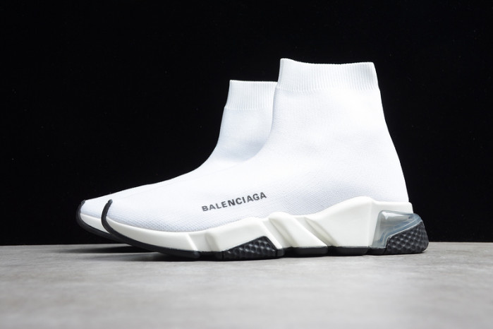 Ba*len*cia*ga speed trainer sneakers all white wt-9028