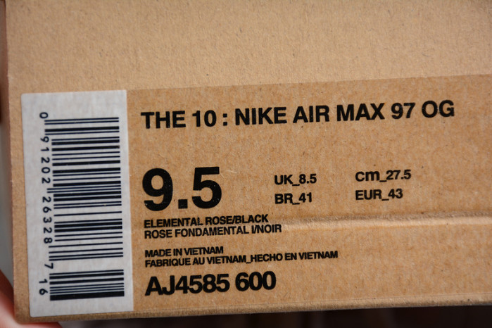 ow nike air max 97 queen aj4585-600