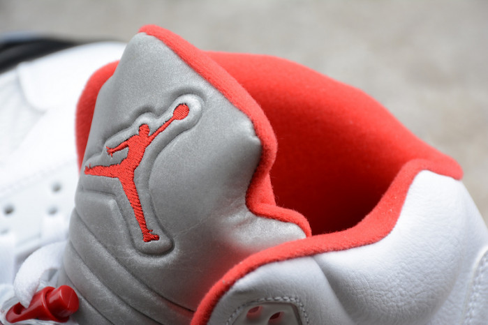 air jordan 5 retro fire red silver tongue da1911-102