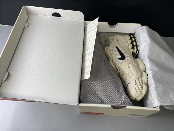 stussy x air zoom spiridon caged cq5486-200
