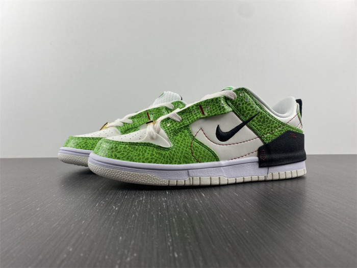 nike dunk low disrupt 2 snakeskin green dv1491-101