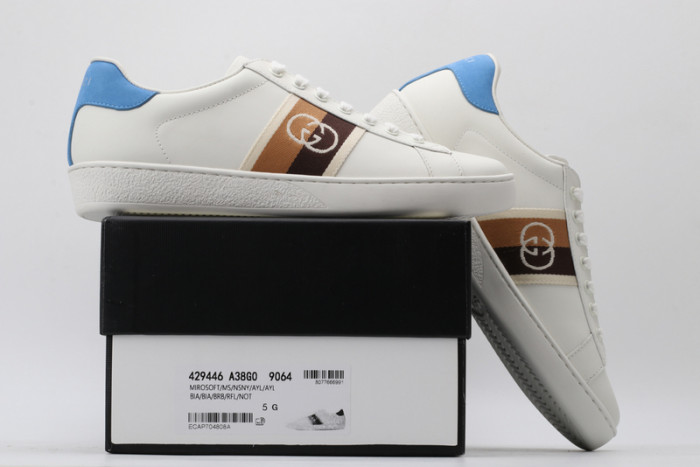 g*u*i ace embroidered low-top sneaker e2325