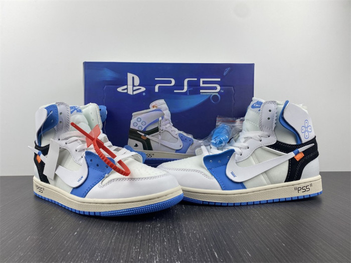 ow x air jordan 1 high aq0818-168