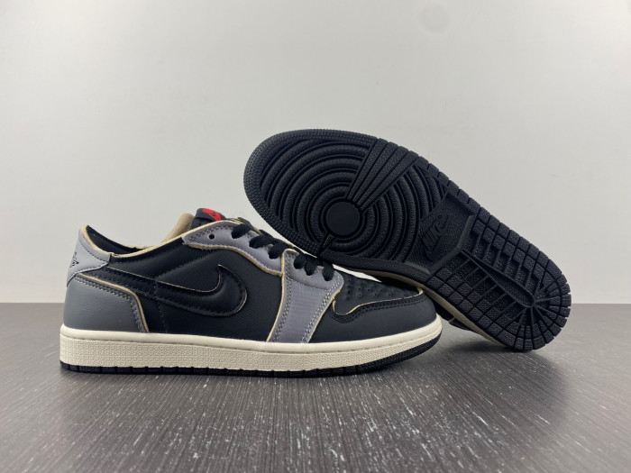 air jordan 1 low black smoke grey dv0982-006