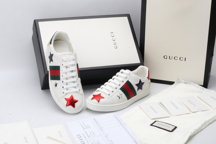 g*u*i ace embroidered low-top sneaker g096