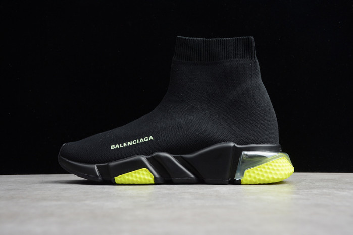 Ba*len*cia*ga speed trainer sneakers with yellow bottom wt-9030