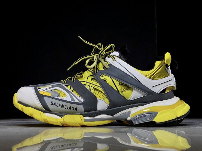 Ba*len*cia*ga track trainer gray yellow w09o5 8129