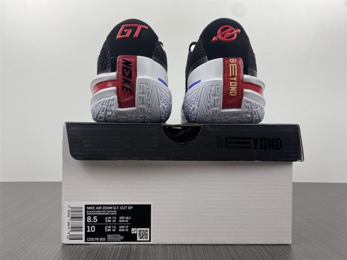 nike zoom g.t. cut black fusion red cz0176-003