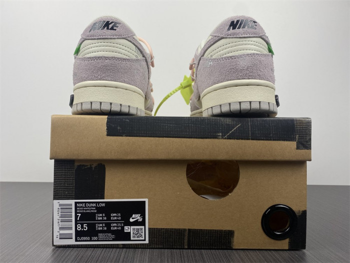 ow x nike dunk lot 12 dj0950-100