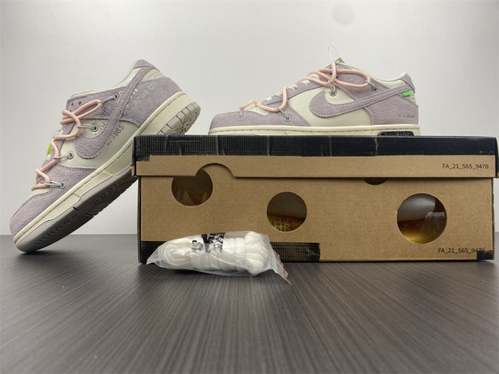 ow x nike dunk lot 12 dj0950-100