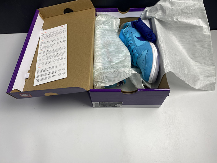 nike dunk  sb low “blue fury” bq6817-400
