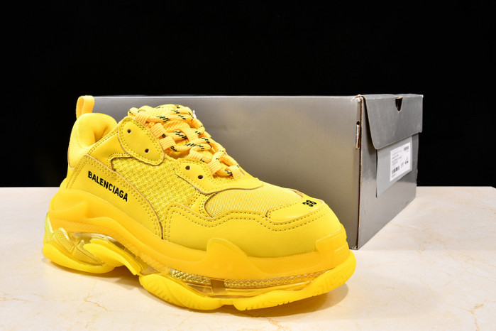 Ba*len*cia*ga TRIPLE S TRAINERS CLEAR SOLE TRAINER YELLOW W09O5 8126