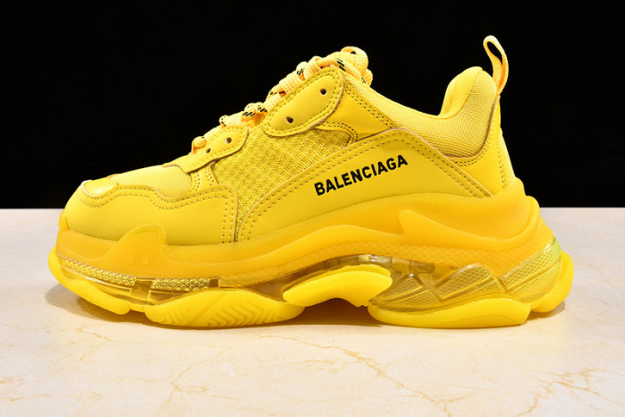 Ba*len*cia*ga TRIPLE S TRAINERS CLEAR SOLE TRAINER YELLOW W09O5 8126