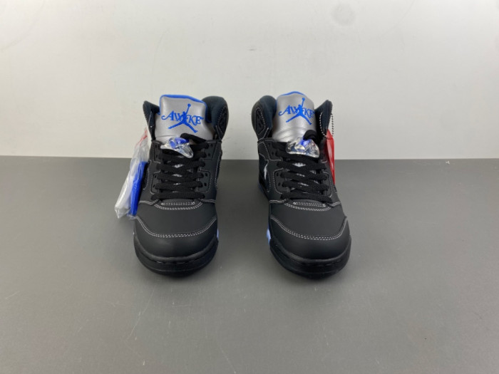 Awake NY x Air Jordan 5 Black Racer Blue DV4982-004