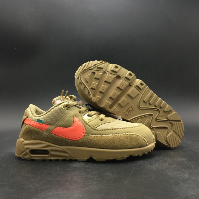ow x nike air max 90 kids shoes bv0852-200