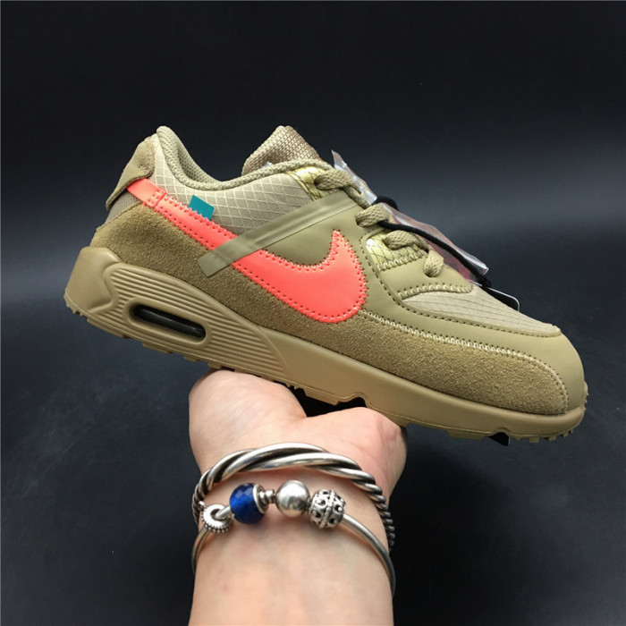 ow x nike air max 90 kids shoes bv0852-200