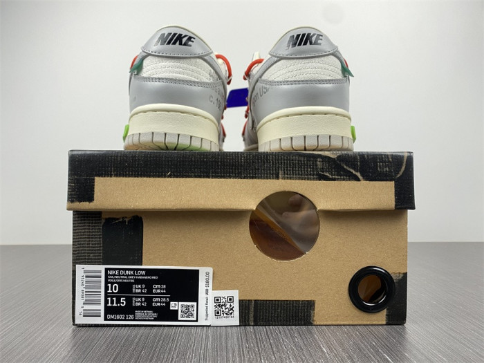 ow x nike dunk lot 23 dm1602-126