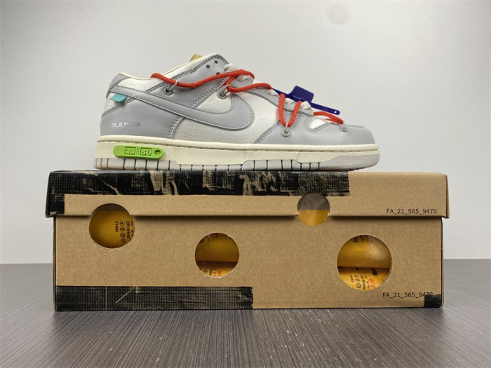 ow x nike dunk lot 23 dm1602-126
