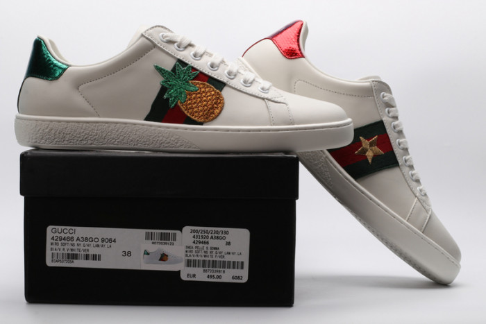g*u*i ace embroidered low-top sneaker e2304