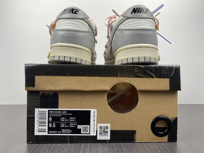 nike dunk low ow lot 24 dm1602-119