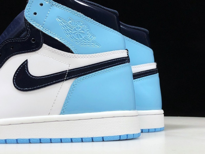 air jordan 1 retro high unc patent cd0461-401