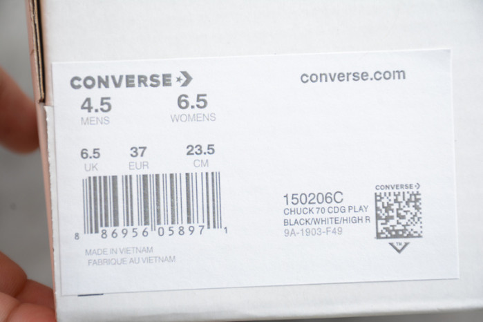 converse des garcons play chuck 70 low 150206c