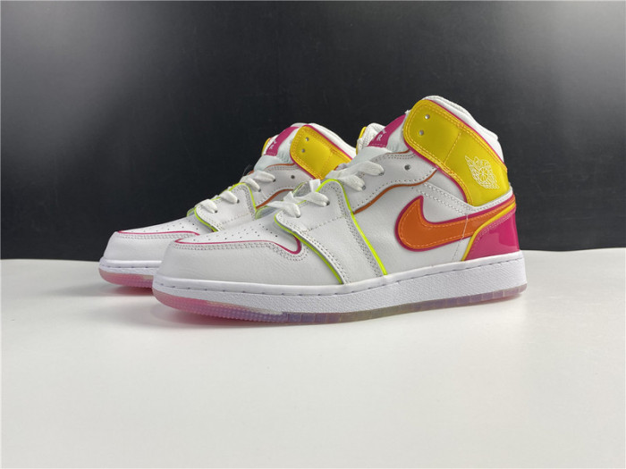 air jordan 1 mid se gs ''edge glow'' cv4611-100