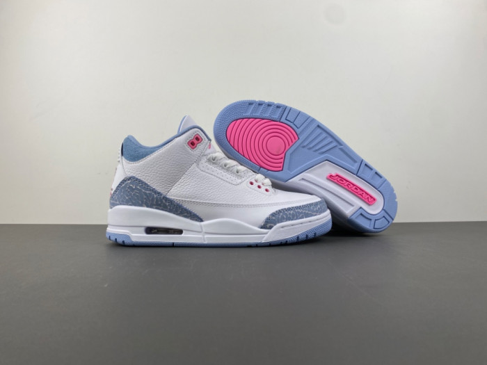 Air Jordan 3 GS "White/Cobalt Bliss" HQ0784-101