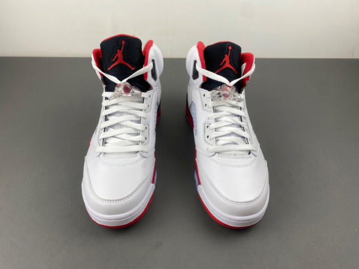 Air Jordan 5 Fire Red Black Tongue 2025 HQ7978-101