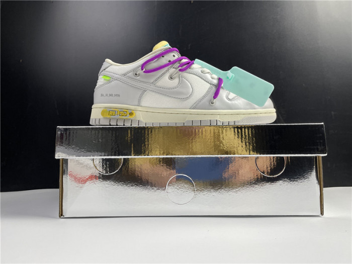 ow x nike dunk low lot 21 dm1602-100