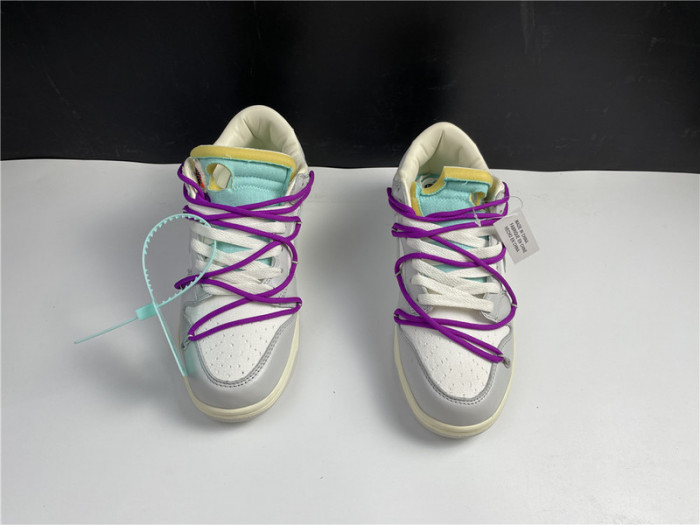 ow x nike dunk low lot 21 dm1602-100