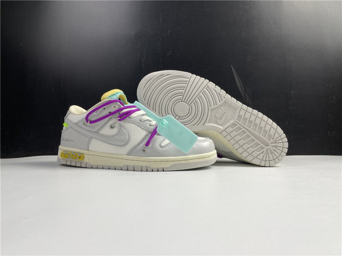 ow x nike dunk low lot 21 dm1602-100