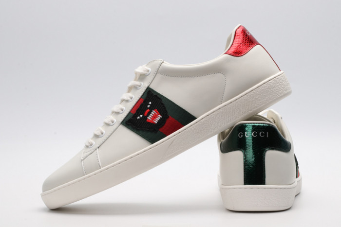 g*u*i ace embroidered low-top sneaker e2303
