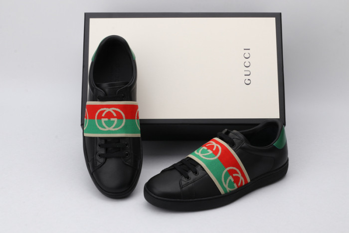 g*u*i ace embroidered low-top sneaker e2323
