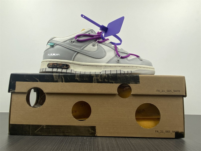 nike dunk low ow lot 28 dm1602-111
