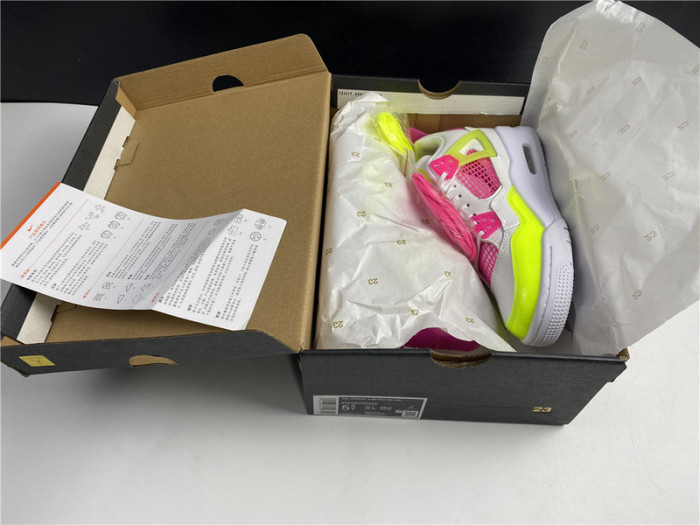 air jordan 4 gs “lemon venom” cv7808-100