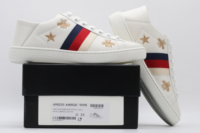 g*u*i ace embroidered low-top sneaker e2335