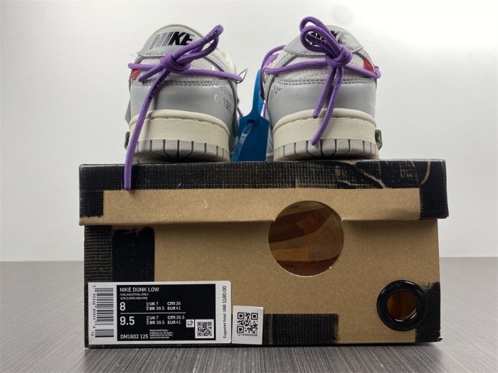 nike dunk low ow lot 47 dm1602-125