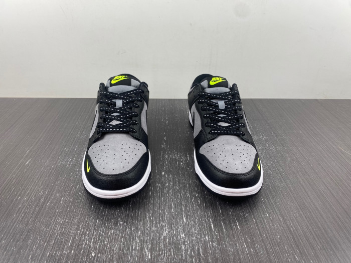 nike dunk low black grey strike fq2205-001