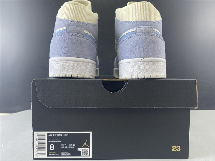 air jordan 1 mid mixed textures blue da4666-100