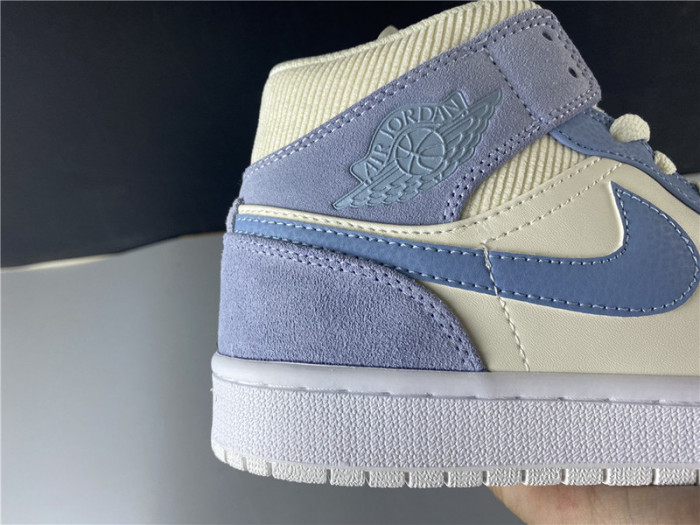 air jordan 1 mid mixed textures blue da4666-100