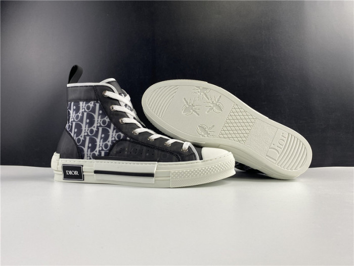 D*or b23 oblique high top sneaker black t00853h033