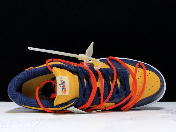 ow x nike dunk low white michigan ct0856-700