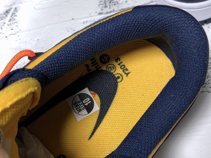 ow x nike dunk low white michigan ct0856-700